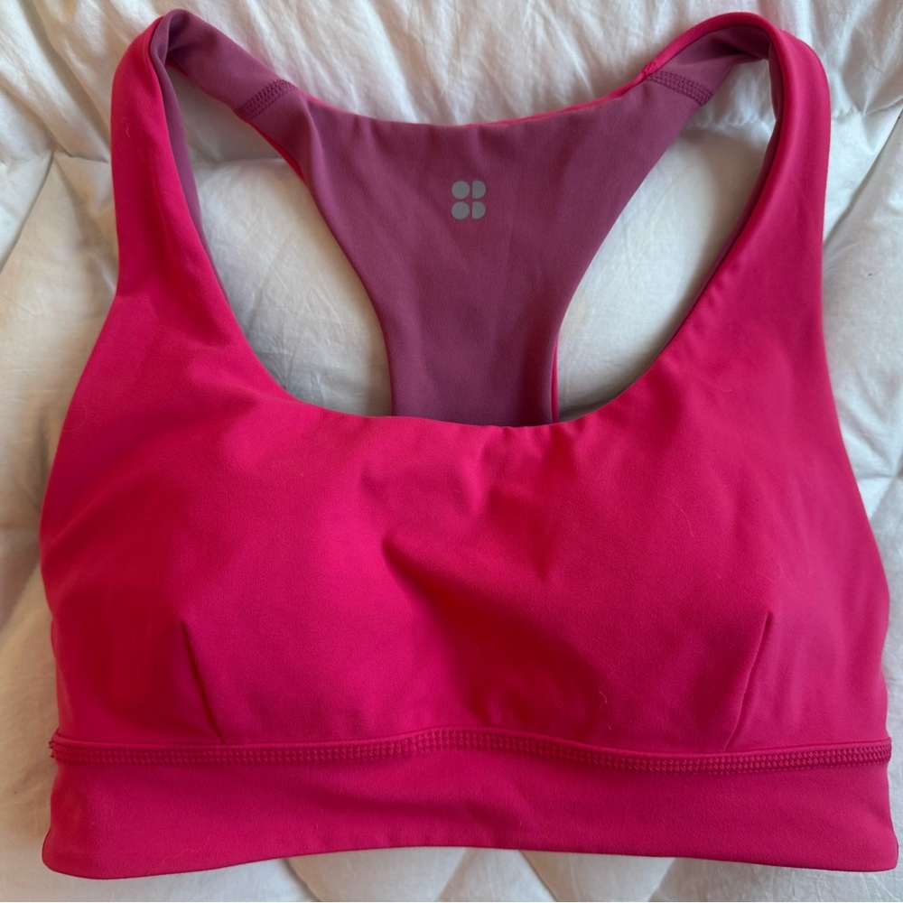 Sweaty Betty Sports Bra for Medium Impact Workouts - Reversible Pink/Purple!